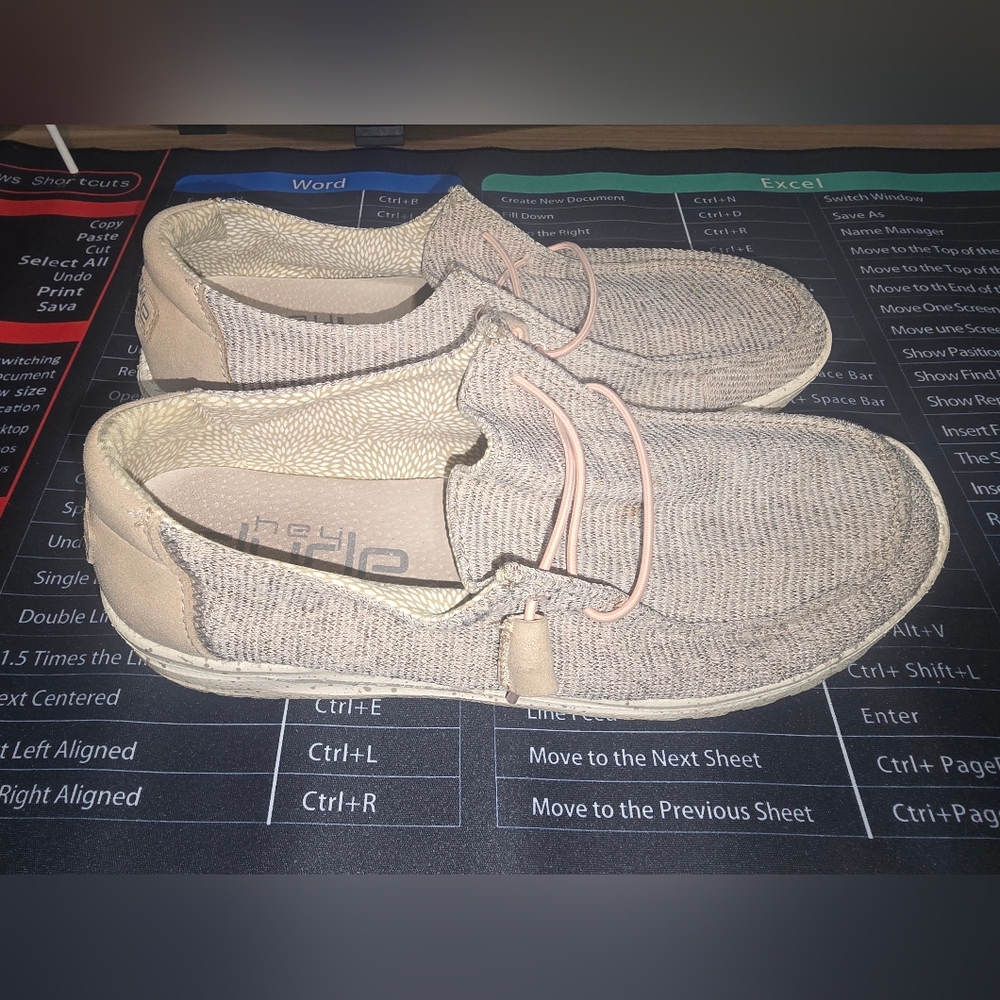 Hey Dude Women's Tan Slip-On Shoes
